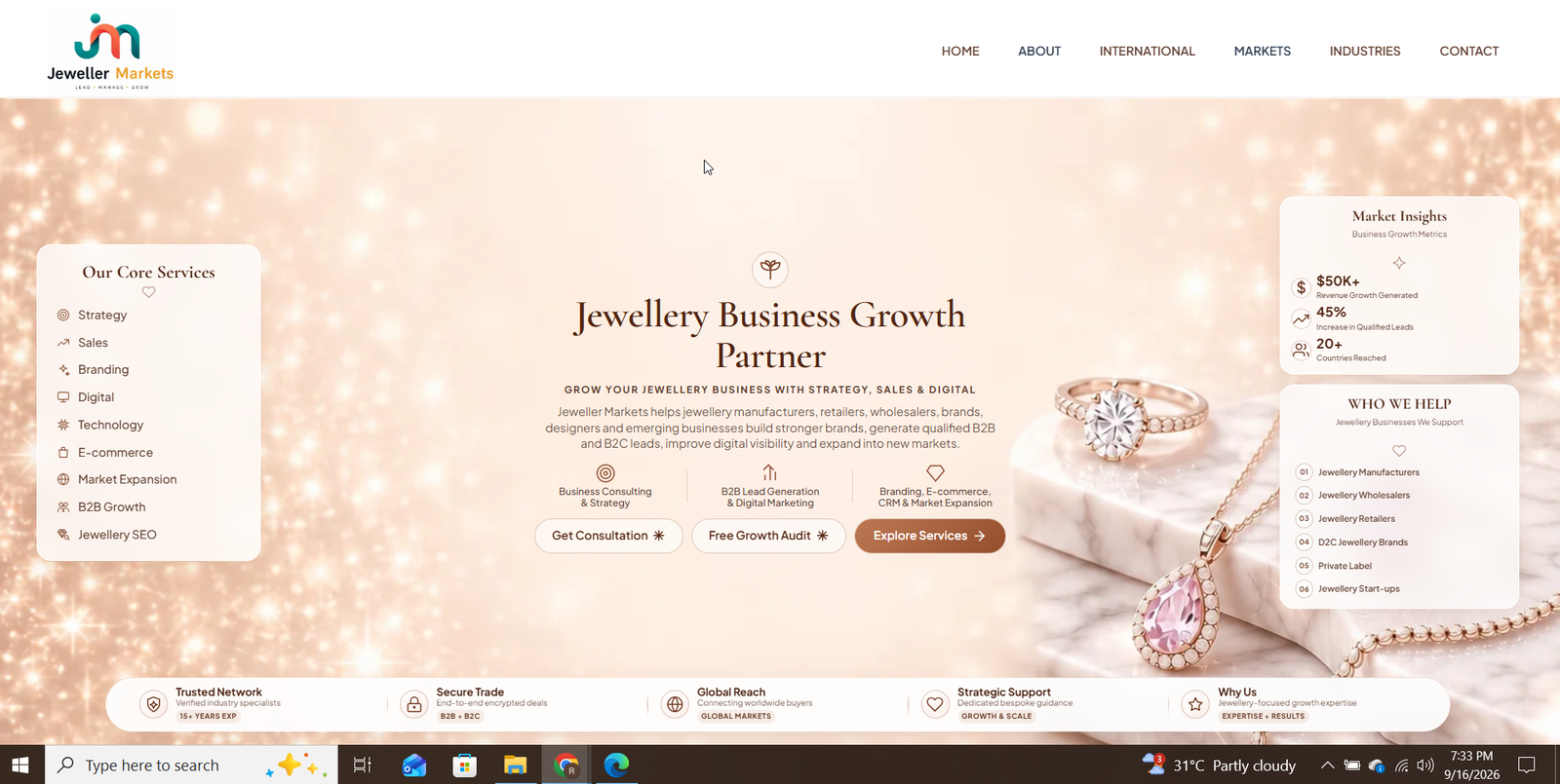 latest website pushed live